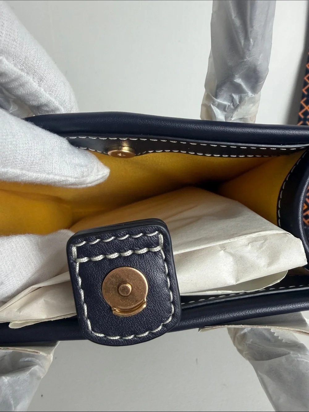 Tory Burch Black & Beige Mini Logo Tote